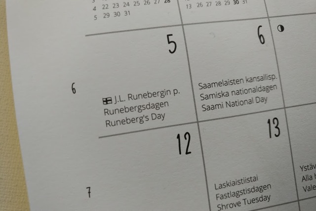 フィンランドカレンダー