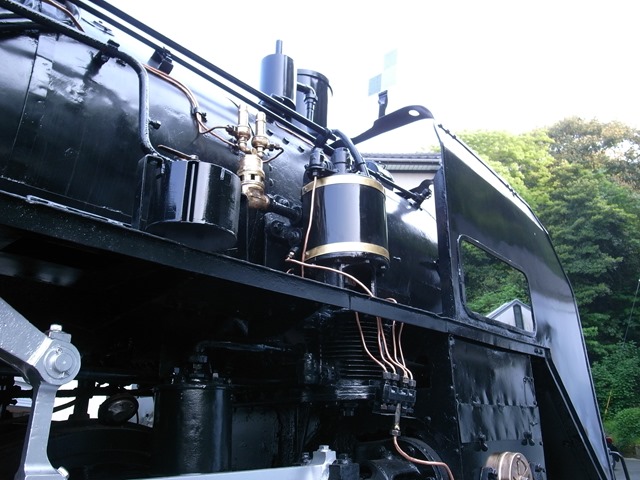 石炭記念館の蒸気機関車